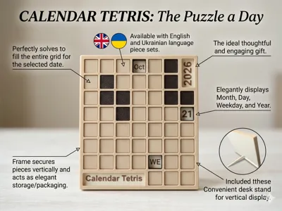 Calendar Tetris: A Daily Puzzle Challenge