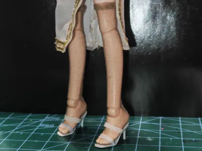 1/12 Scale Female Robot Doll Universal High-Heeled Shoe Blanks