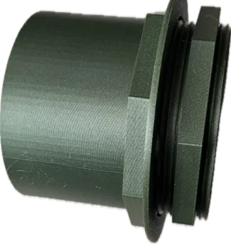 4 Inch male bulkhead fitting with nut and washer