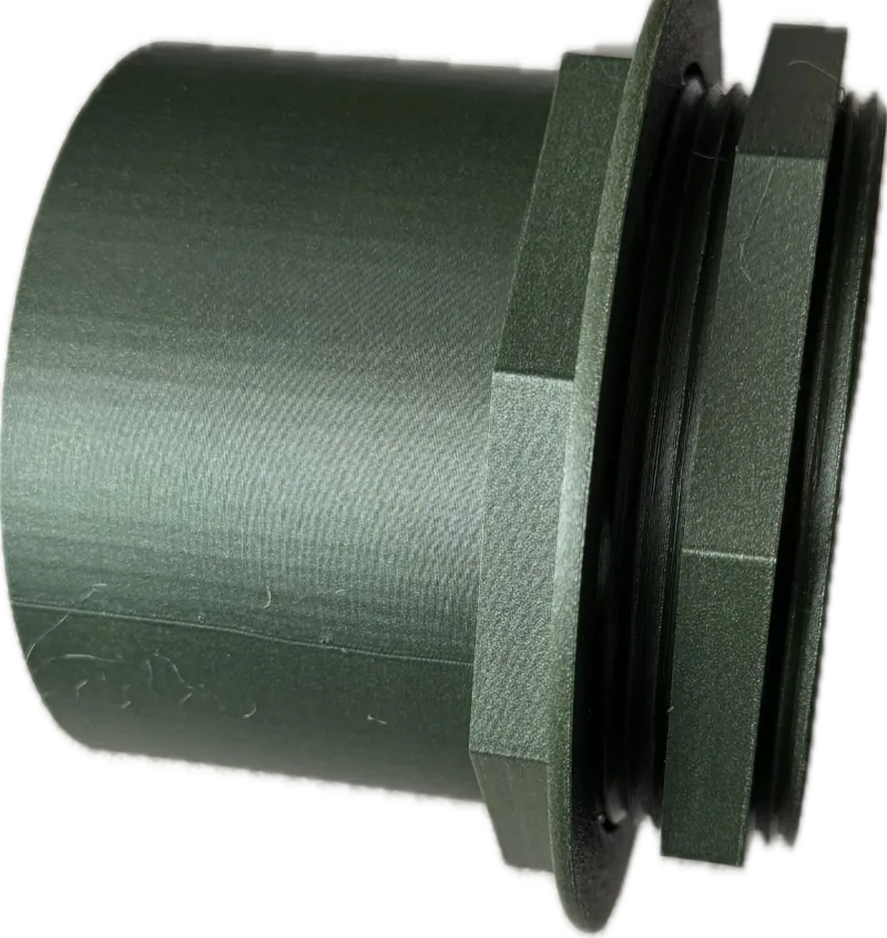 4 Inch male bulkhead fitting with nut and washer