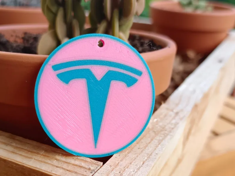 portachiavi logo tesla