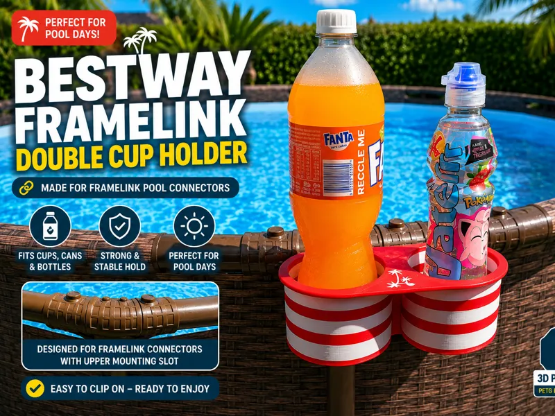 Bestway FrameLink Double Cup Holder