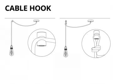 Soporte: Minimal Ceiling Cable Holder — vista de referencia 3