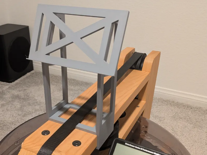 Waterrower tablet holder