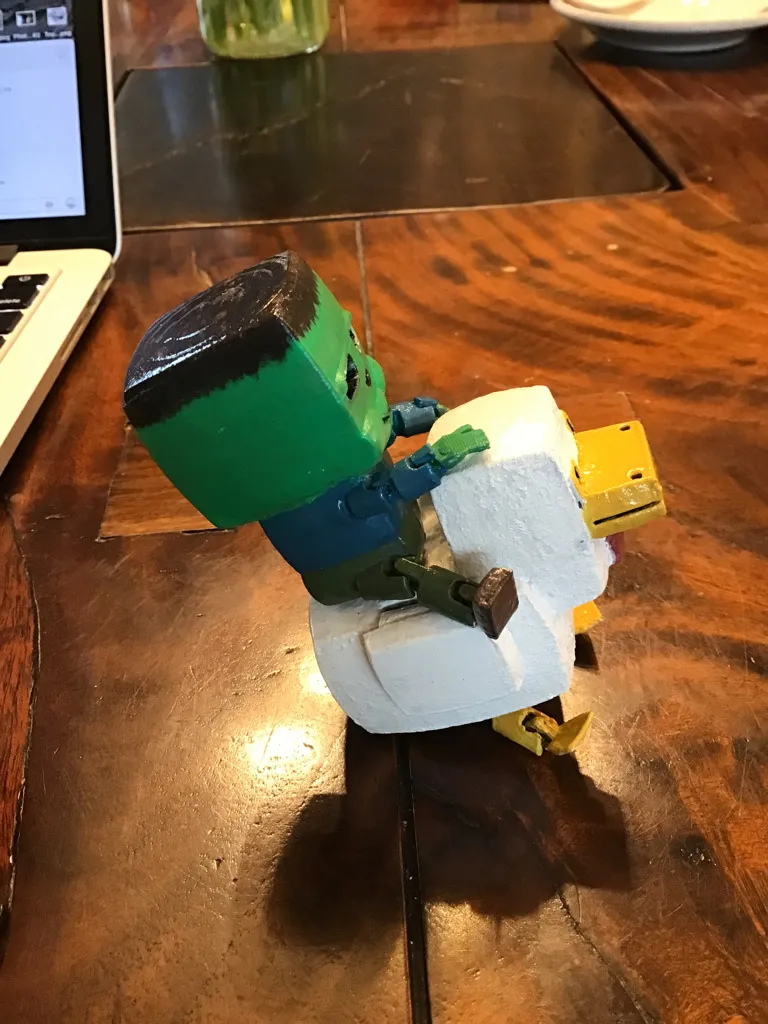 Chicken Jockey - Free 3D Print Model - MakerWorld