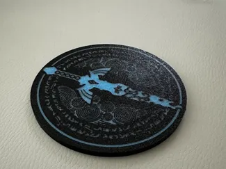 Zelda: TOTK Master Sword Coaster
