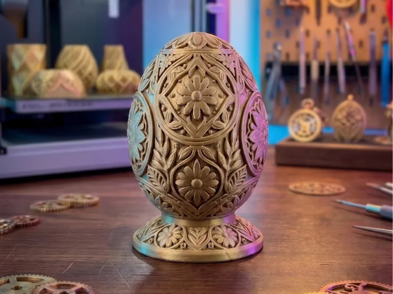 Ornate Floral Easter Egg