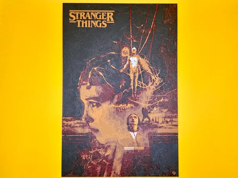 Stranger Things Hueforge Art 02 segnalibro pittura
