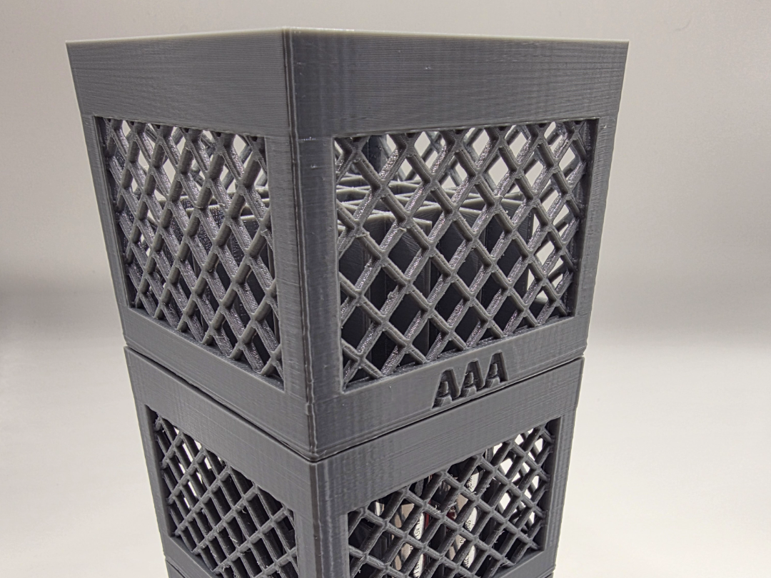 Battery Storage Crate Stacker