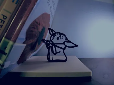 Baby Yoda Levitating Bookend - Cute and Cool!