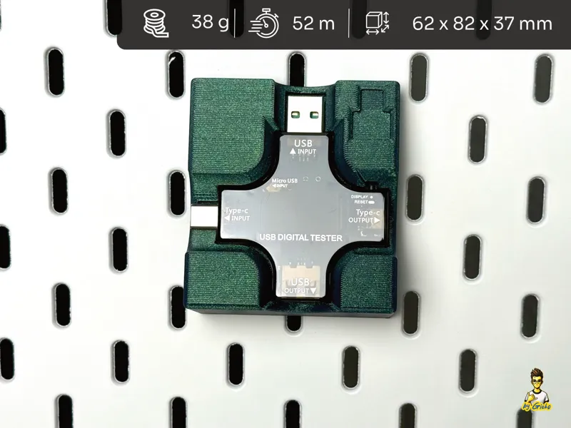 Skadis Halter für USB Digital Tester