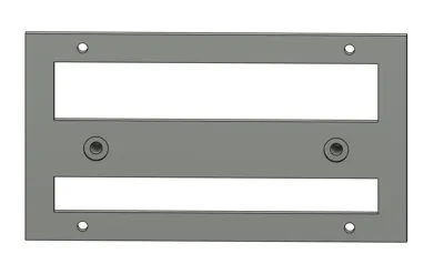 CRV Front plate holder (No holes)