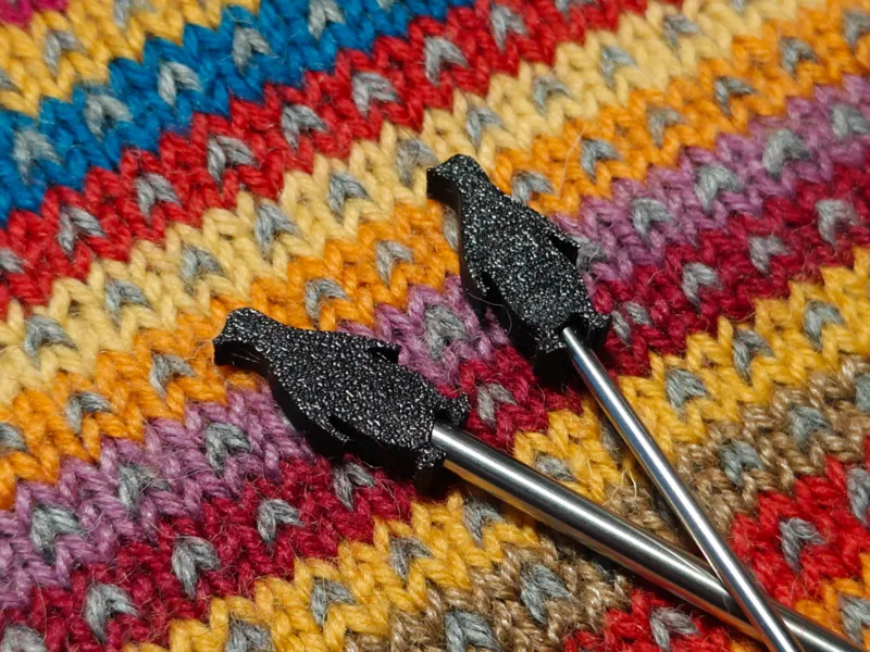Penguin Knitting Needle Stoppers (2,5 mm - 6 mm)