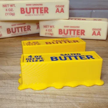 Objeto manipulable: Melted and Plain Butter Clicker Fidget (2 sizes) — vista de referencia 5