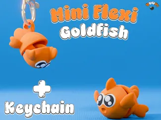 Goldfish Mini Flexi Fidget Toy/Keychain