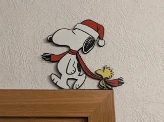 Snoopy Xmas Türrahmen-Bild