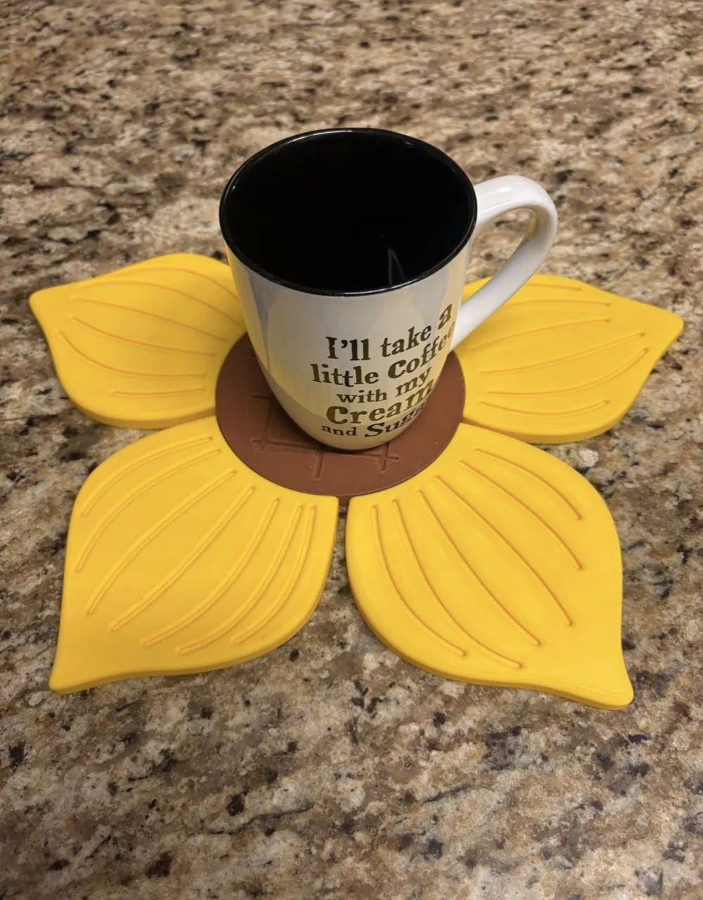 Sunflower Petal Coasters! - Free 3D Print Model - MakerWorld