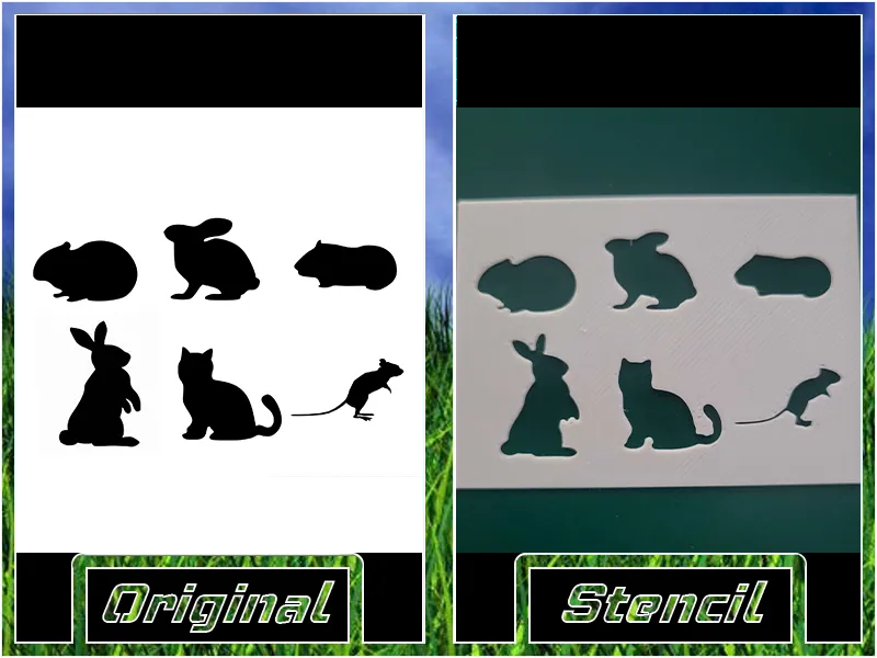 Tiny Critters Stencil