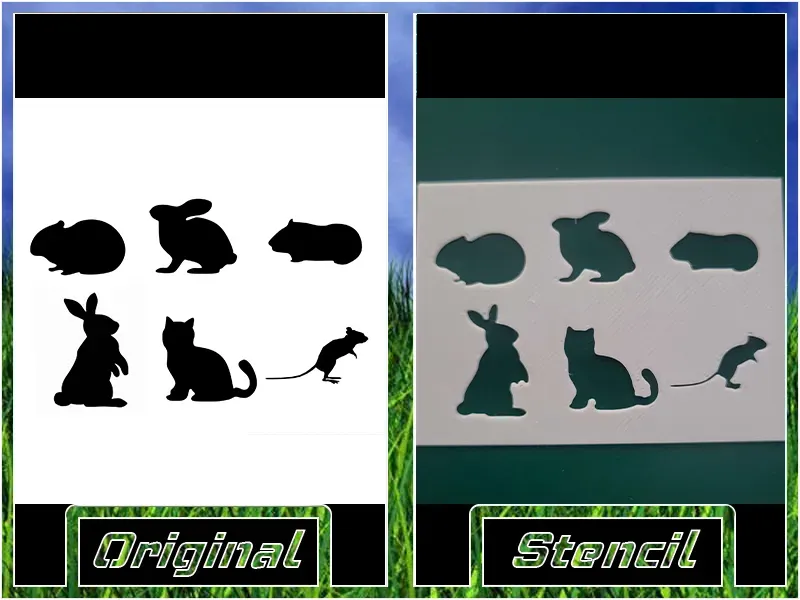 Tiny Critters Stencil
