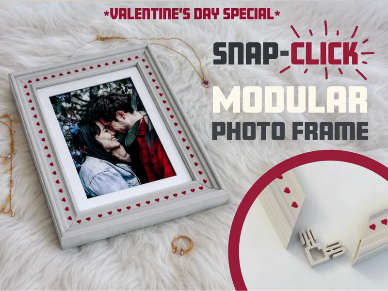 Snap-Click Photo Frame - Amore Classic