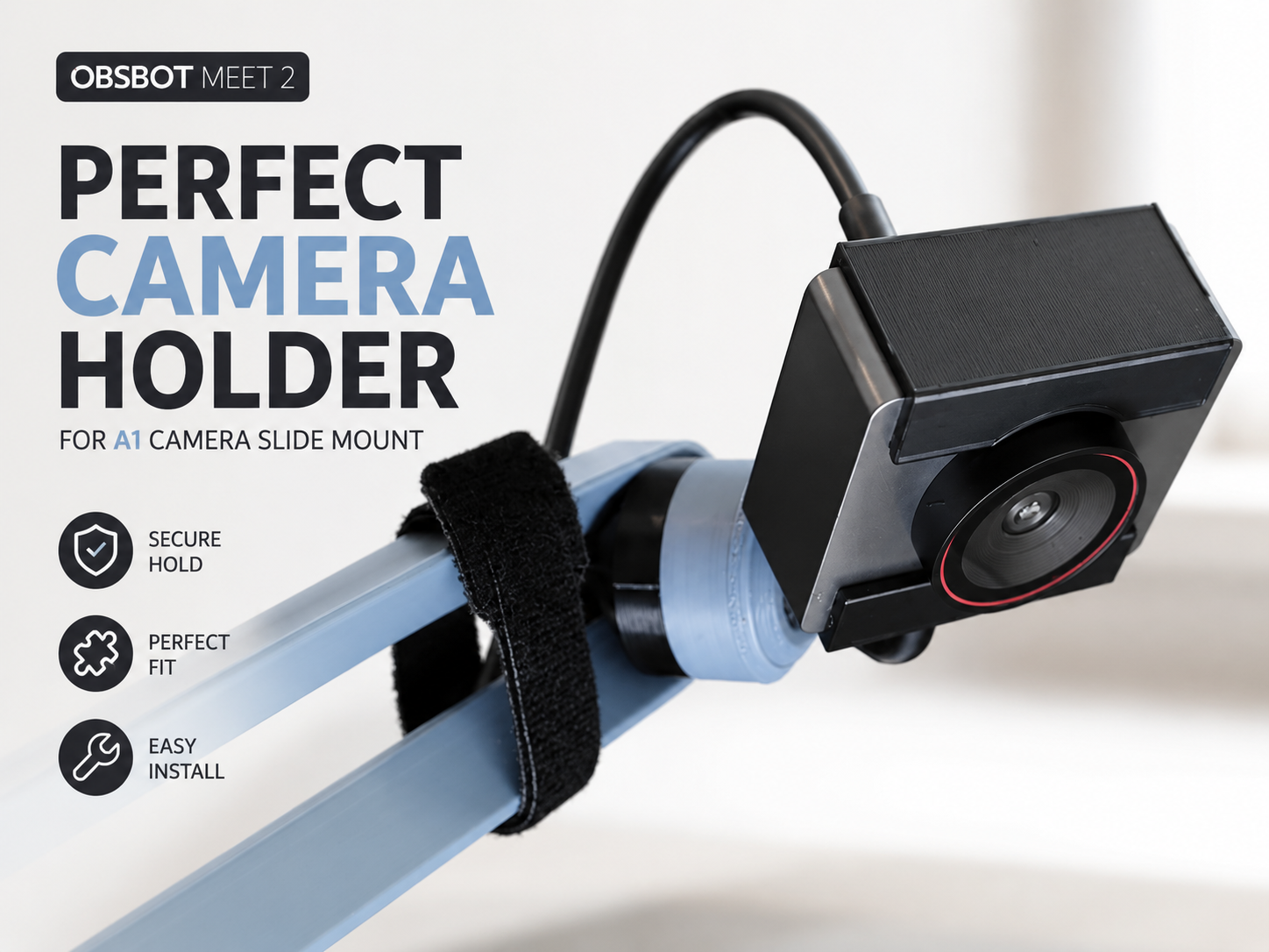Obsbot Meet 2 Webcam Holder, 1/4" Ball Mount