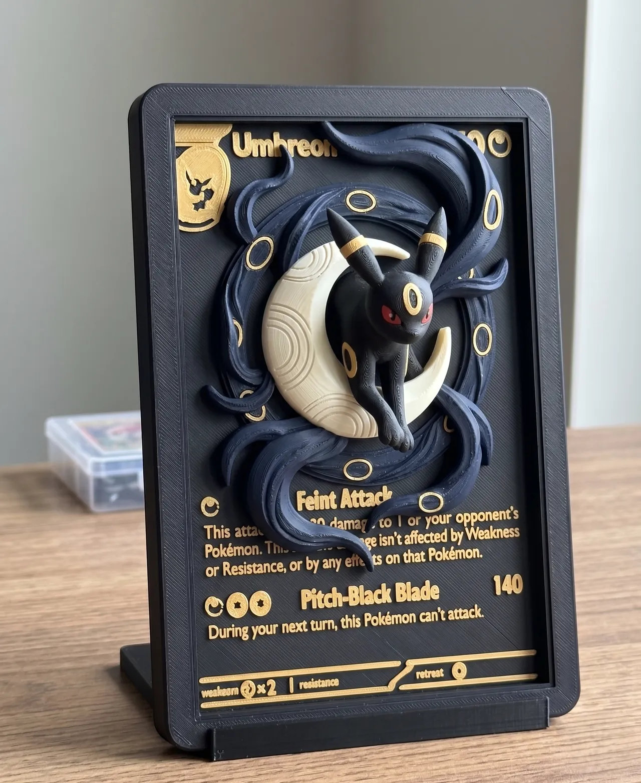 Umbreon TCG Card Relief view 3