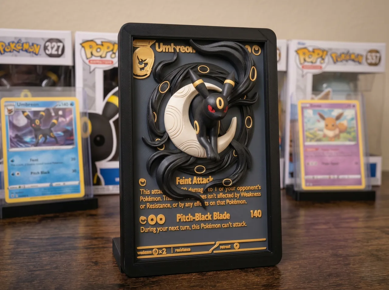 Umbreon TCG Card Relief view 2