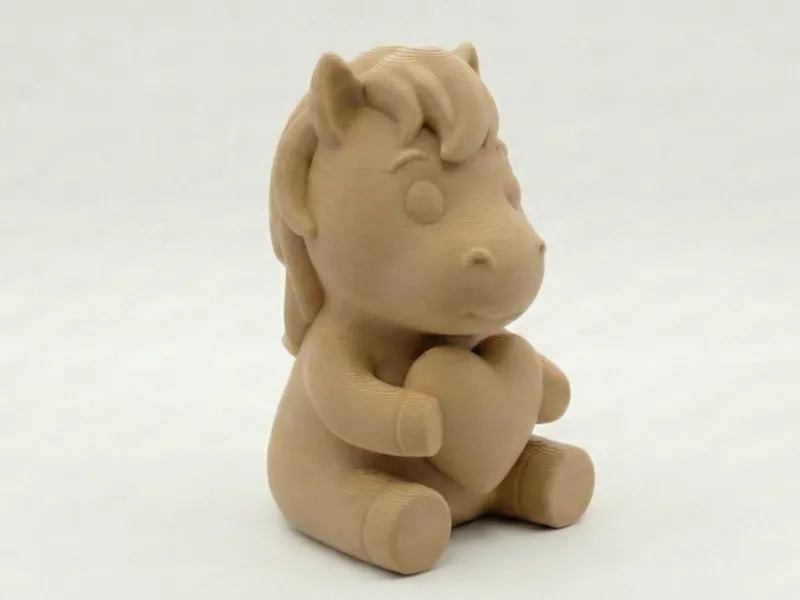 Cute Valentine's Day Horse holding heart