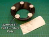 Extra Quiet version for 22mm furniture felt pads