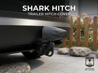 Shark Trailer Tow Hitch Cover