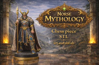 Norse Mythology "King" - chess piece