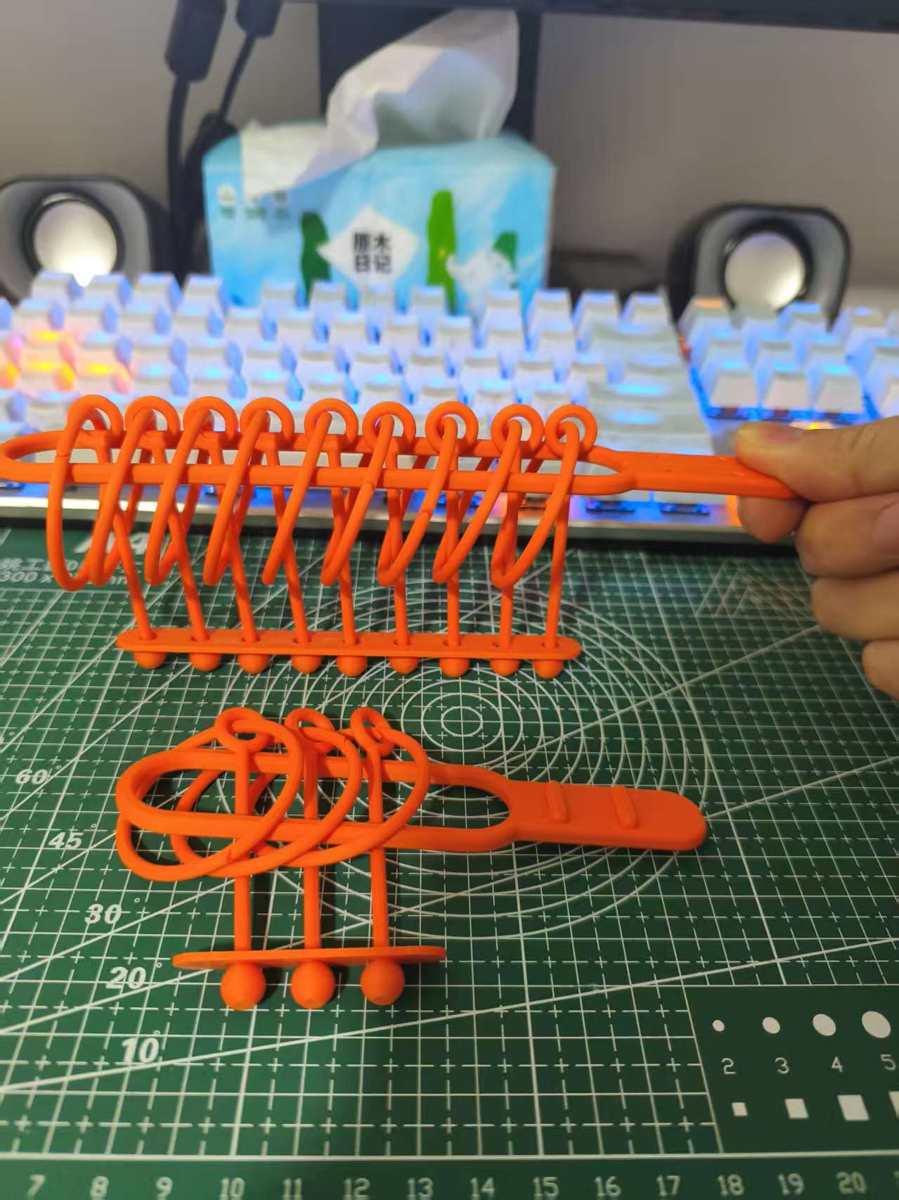 Miniatura 2 do modelo 3D 三到九连环（益智玩具）