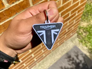 Triumph motorcycle Keychain