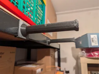 long spool holder for shelf rack