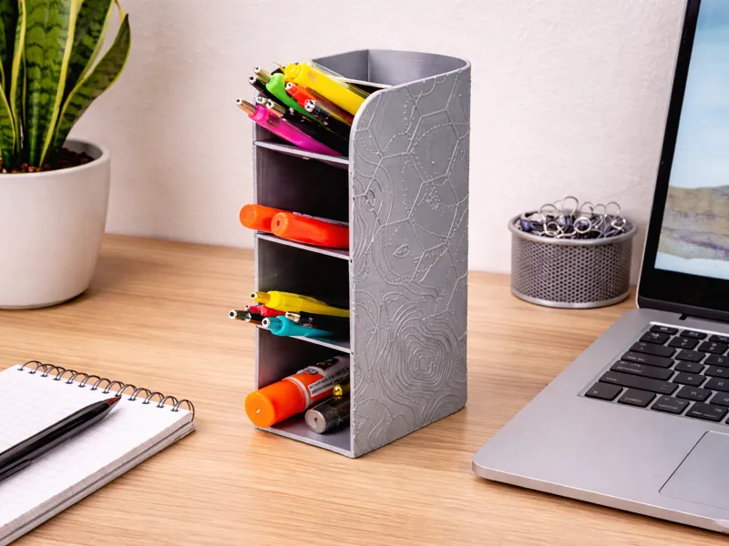 TopoHex Modular Desk Organizer Tower