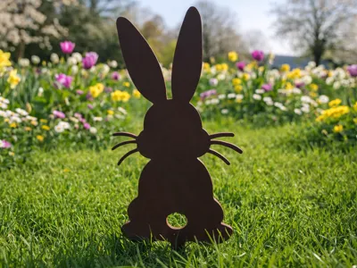Easter Bunny Garden Stake