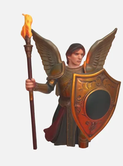 Aasimar Paladin Mini (designed for D&D5E24)