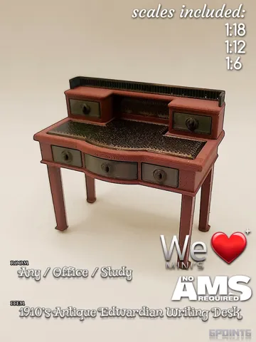 Accesorio para boquillas: WLM - 1910's Edwardian Antique Writing Desk — vista de referencia 2