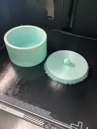 Boîte de rangement cylindrique avec couvercle — photo 2