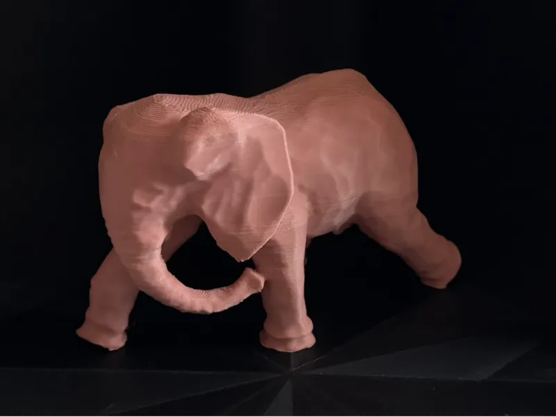 3d Scan eines handgeschnitzten Elefanten