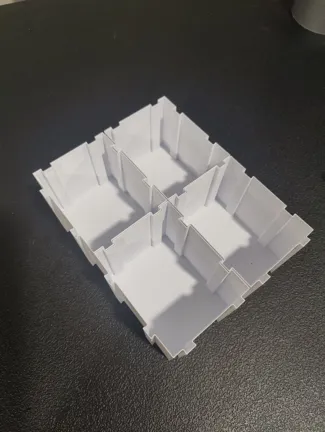 Interlocking Card Sorting and Storage Bins