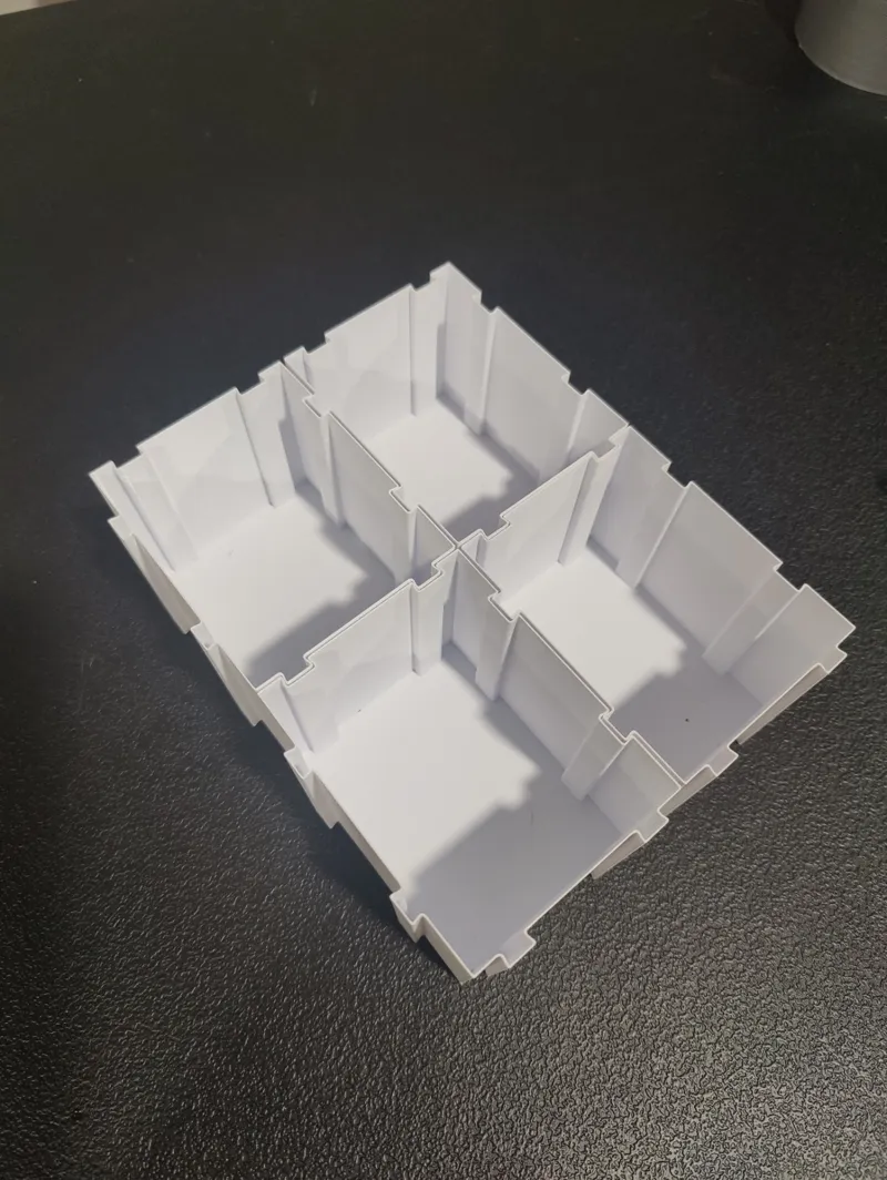 Interlocking Card Sorting and Storage Bins