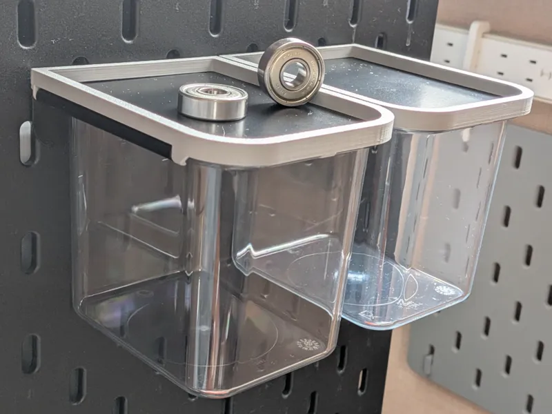 IKEA Skadis lidded box lock V2