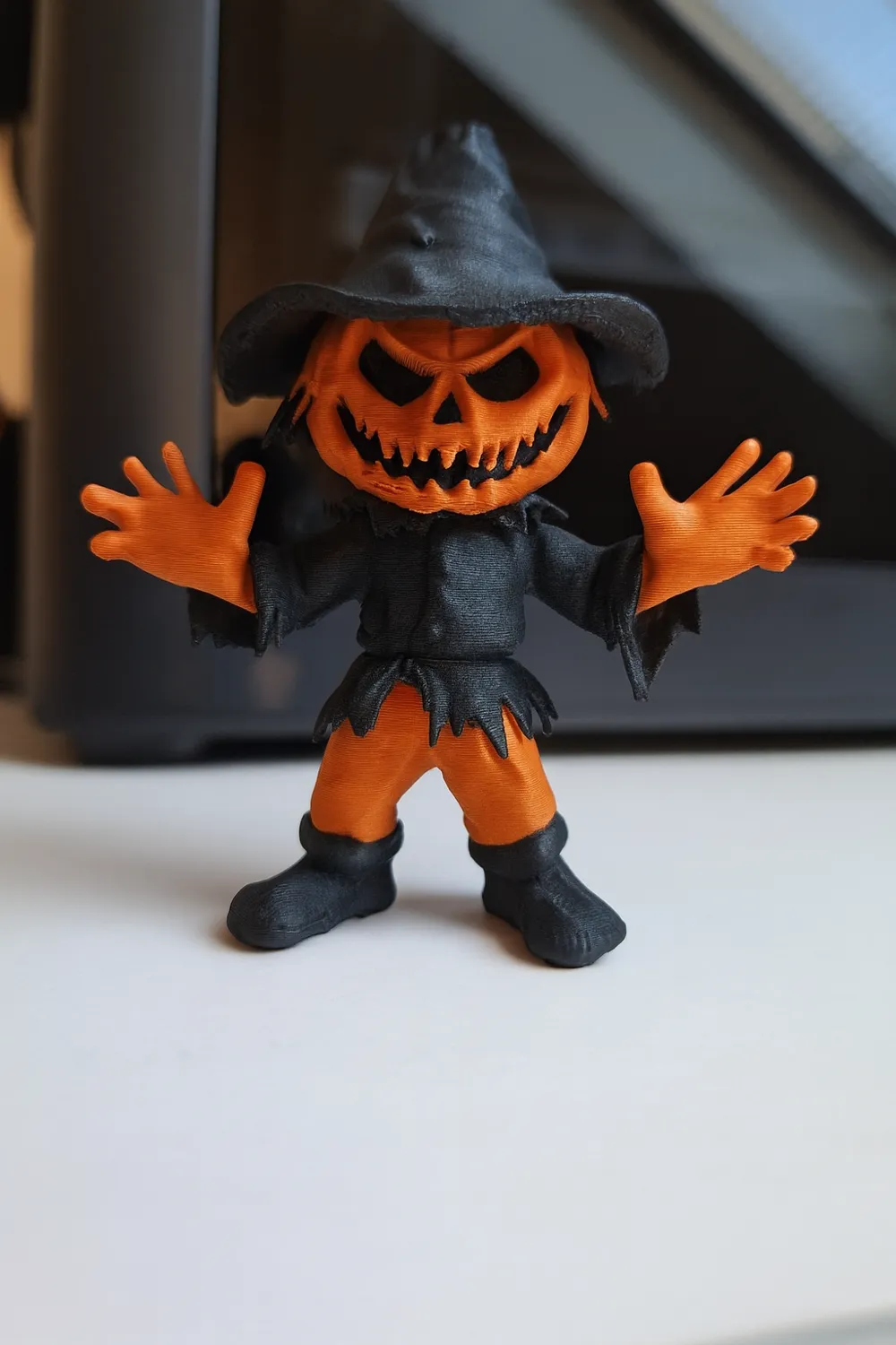 Halloween Pumpkin Figure - Free 3D Print Model - MakerWorld