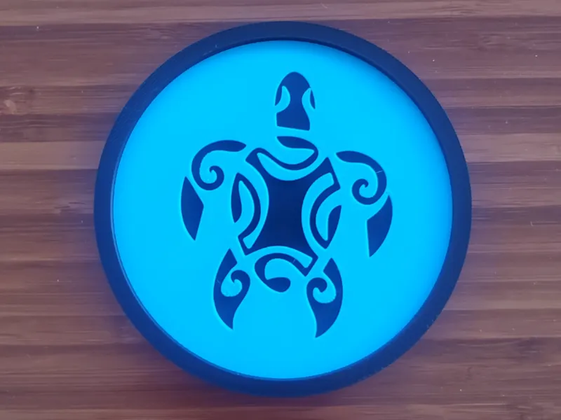Tribal Turtle Coaster