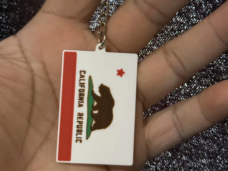 california flag keychain (AMS)