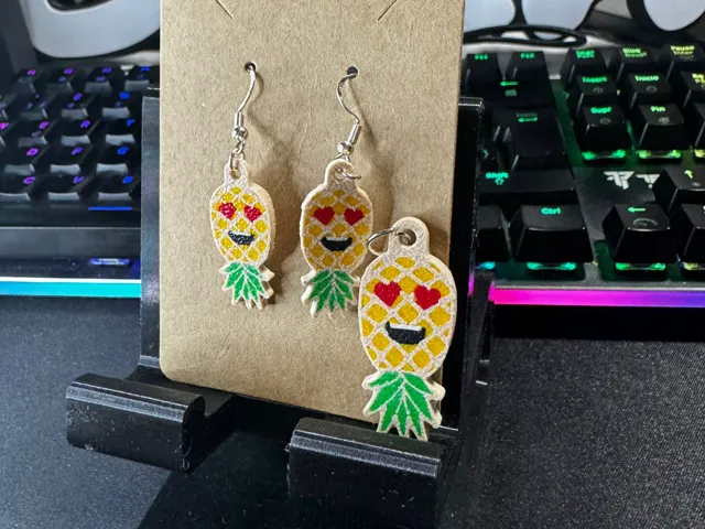 Pendientes mas colgante de piña para Mercadona