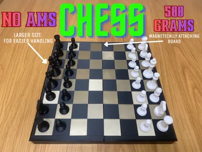 Portable Folding Chess Set (Fits on A1 mini)