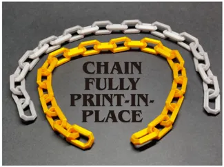 Chain fully Print-in-place