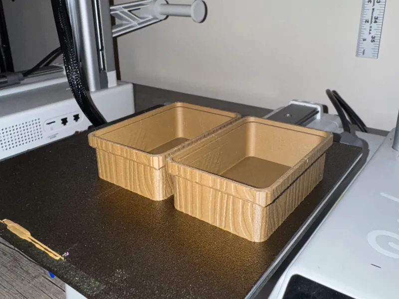 Stackable Wooden Textured Box